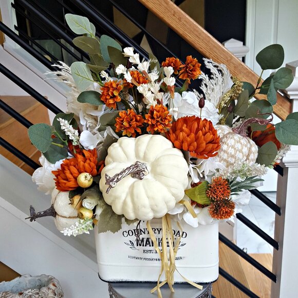 NEW! EXQUISITE Natural BOHO FARMHOUSE Fall FLORAL DECOR - Picture 1 of 5